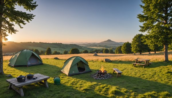 Guide camping auvergne : volcans et paysages